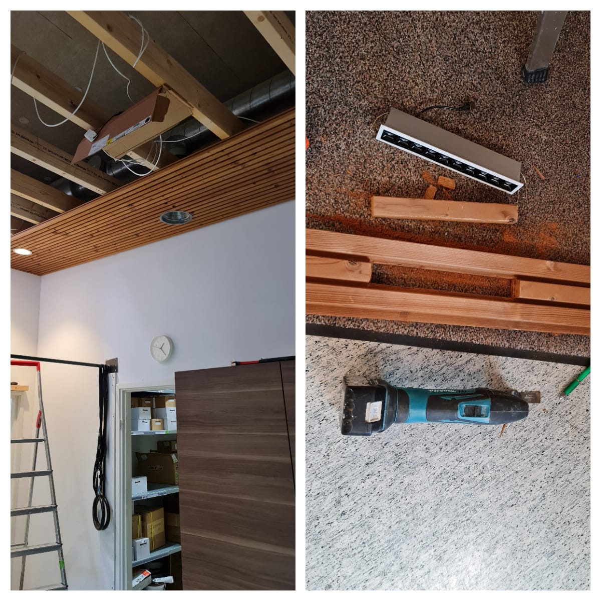 Rimakaton valaistusta täydennettiin spoteilla