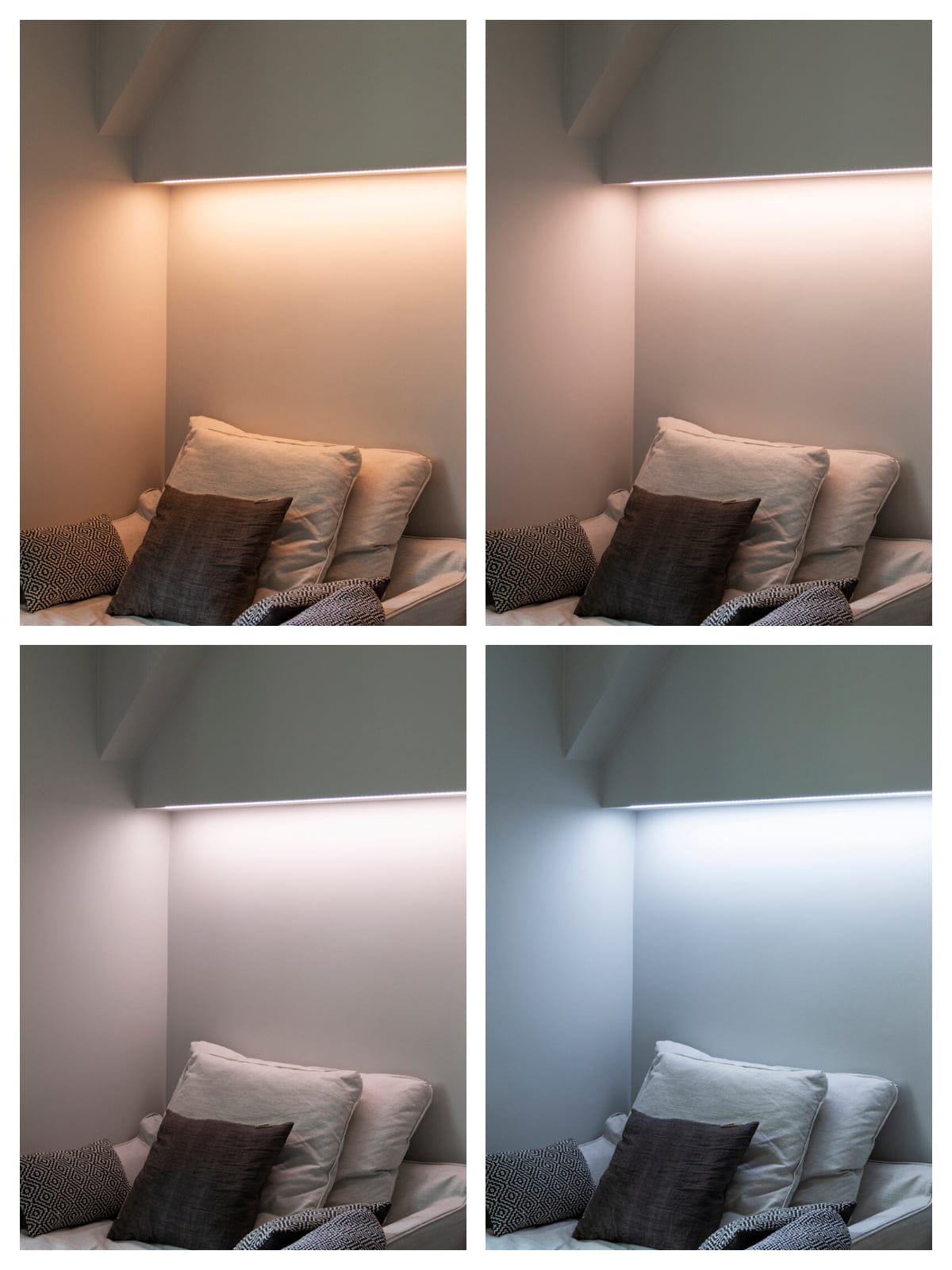 Värilämpötilasäädettävä led-nauha lukunurkkauksessa, LedStore.fi