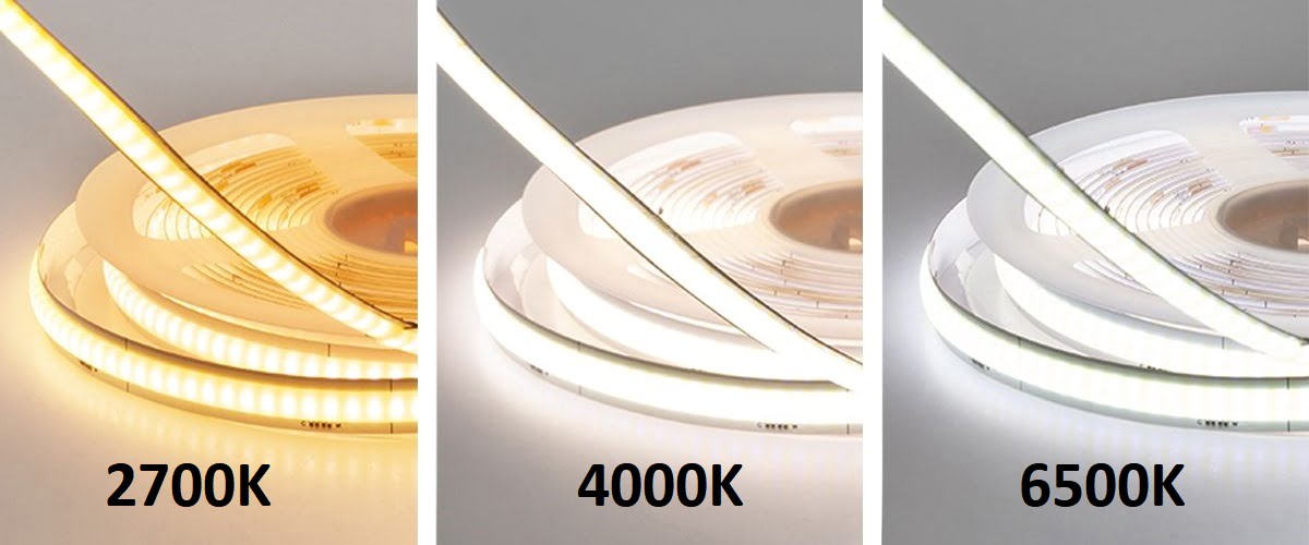 Led valonauha eri kelvin lukemat Solo CCT