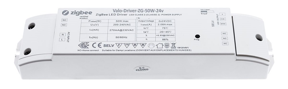 50W Zigbee CCT led muuntaja 24V - LedStore 50W Zigbee CCT led muuntaja 24V