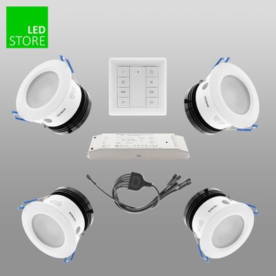023 CCT LED-Leuchte 4 Stück SETTI mit drahtloser Steuerungstaste