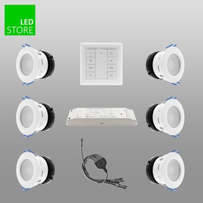 023 CCT LED-Leuchte 6 Stück SETTI mit drahtloser Steuerungstaste