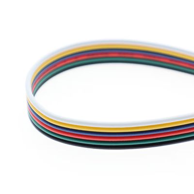 1m 6x0,32mm² sechsadriges Möbelkabel für RGB+CCT Flachbandinstallationen
