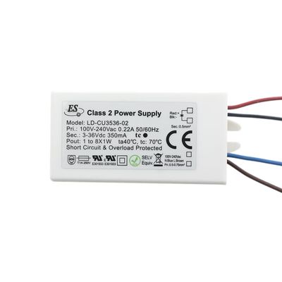 Standard-Stromwandler für LED-Leuchten, 350mA, max 8x1W, IP65