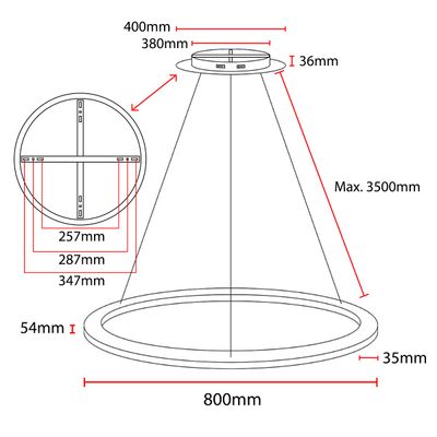 Moderner kreisförmiger LED-Kronleuchter für einen minimalistischen Raum mit einer Holzdecke, elegantem Design und energieeffizienter Beleuchtung.