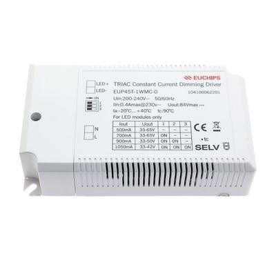 500-1050 mA adjustable TRIAC dimmable LED driver, max 45W