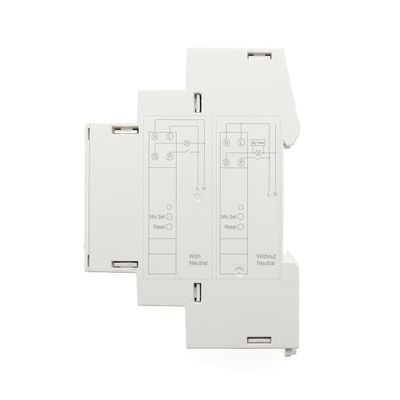 Detaillierter Schaltplan mit den Abschnitten "mit Neutralleiter" und "ohne Neutralleiter", mit weißem Hintergrund für die Installation von LED-Beleuchtung.