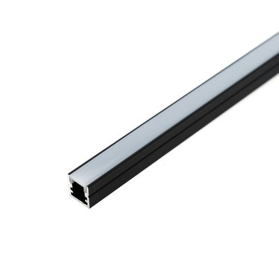 Aluminiumprofil für SOLO MINI LED-Streifen, 3 Meter, oberflächenmontierbar, schwarz