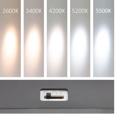LED FOKUS RECESSED – einstellbare Temperatur, dimmbar, 7W, CRI98, IP20, mattvit