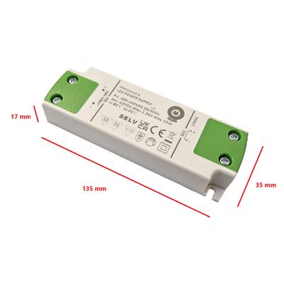 Technische Zeichnung einer rechteckigen LED-Leuchte; Abmessungen: Länge 145 mm, Breite 56 mm, Höhe 19 mm. Ideal für moderne Beleuchtungslösungen.