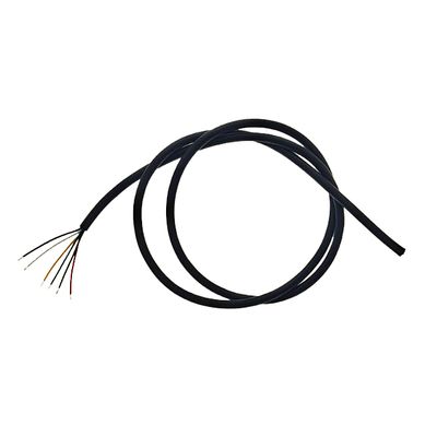 1m cable, 6-pole 6x0,32mm², double insulated RGB+CCT, black