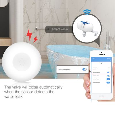 Intelligentes Wasserventilsystem erkennt Leckagen und sendet einen Alarm an das Smartphone; energiesparende LED-Beleuchtungslösung für den Laden.