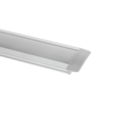 Recessed LED strip aluminium PROFILE 2m, brushed aluminium