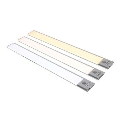 LED-Leuchtband mit Kontrollknöpfen, die die Temperaturen Kaltweiß, Neutralweiß und Warmweiß anzeigen, um eine Vielzahl von Beleuchtungsoptionen zu ermöglichen.
