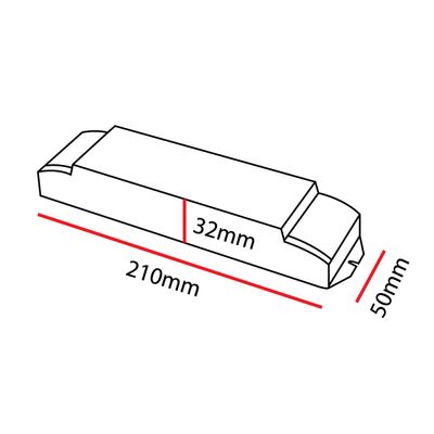 LED-Trafo 24V, 50W, DALI dimmbar, IP20
