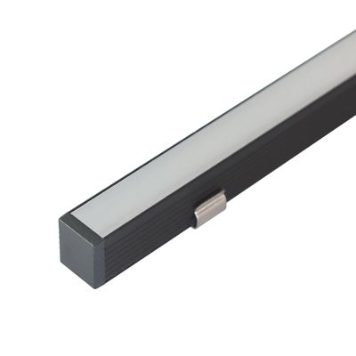 Aluminiumprofil für SOLO MINI LED-Leiste, 2 m, Aufputzmontage, schwarz Aluminium