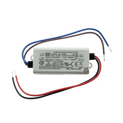 Konstantstrom-LED-Treiber BOX FIT, 700 mA, max. 8 W, IP42, 80x23x30mm Konstantstrom-LED-Treiber BOX FIT, 700 mA, max. 8 W, IP42, 80x23x30mm