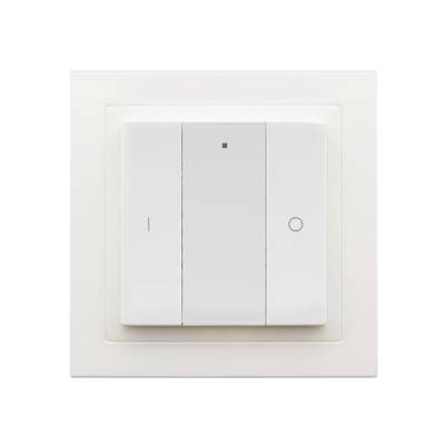Weiße Kunststoff-Wandplatte für die Installation von LED-Lichtschaltern, Steckdosen-Mittelteil, quadratisches Design
