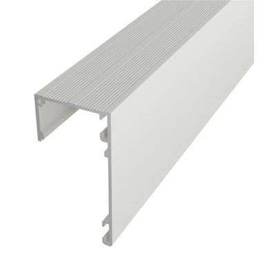 1cm Weißes Aluminiumprofil für LED-Streifen für Dachfirst, 2000x55x29mm, für indirekte Beleuchtung