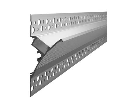 1cm Aluminium-Gussprofil für LED-Streifen an der Wand, 2000x82x33mm, für indirekte Beleuchtung