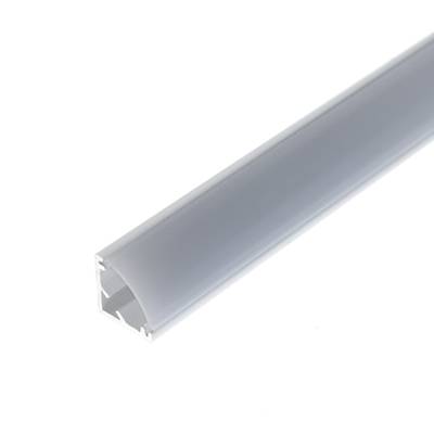 LED-Streifen Aluminiumprofil 10x10 mm, 3 m, 45 Grad, weiß