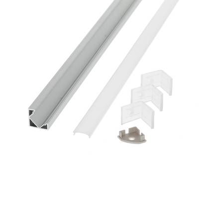 Aluminium-LED-Beleuchtungskanal-Paket, Diffusorabdeckung, Montagebügel, Endkappe für optimale Lichtverteilung.