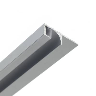 Aluminiumprofil für LED-Streifen, indirekte Beleuchtung für Treppen/Treppen/Podeste/etc, 3m, gebürstetes Aluminium