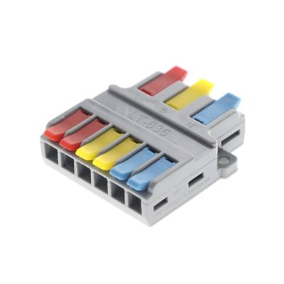Verteiler 3-zu-6 (Wago) für Abzweigungsdrähte