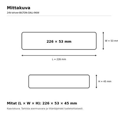 LED-Vorschaltgerät, 24 V, 96 W, BILTON SXT, 4 x DALI DT6, RGBW, IP20