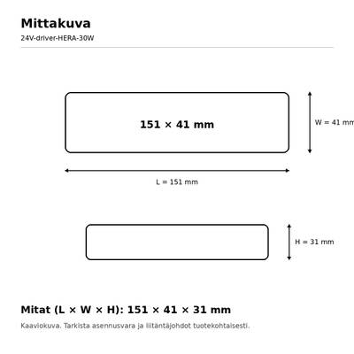 LED-Netzteil, 24 V, 30 W, HERA