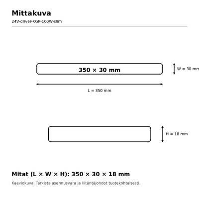 LED-Netzteil, 24 V, 100 W, KGP, IP20