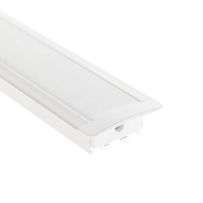 Aluminiumprofil für LED-Streifen 2000 x 35 x 15 mm, zum Einbau, mattweiß Aluminiumprofil für LED-Streifen 2000 x 35 x 15 mm, zum Einbau, mattweiß