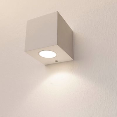 LED-WANDLEUCHTE XL CUBIC, Farbtemperatur einstellbar, dimmbar, 3W, CRI91, IP21, mattweiß
