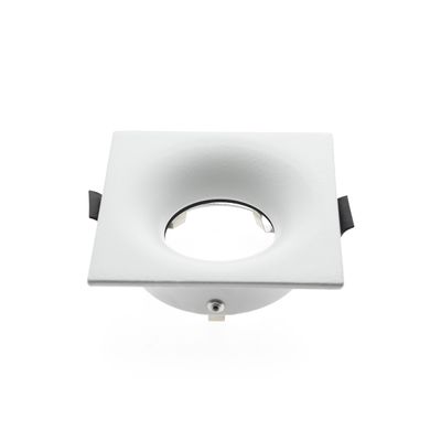 VOID Quadratische Einbaulampe + GU10/MR16 Fassung, IP44, weiß