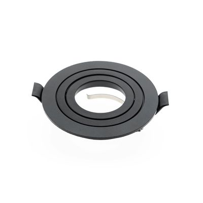 FLIP runde Lampenfassung + GU10/MR16 Sockel, IP21, schwarz