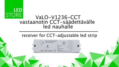 LED-Empfänger 12V-36V - VaLO, für LED-Streifen und -Panels CCT/RGB, 20A