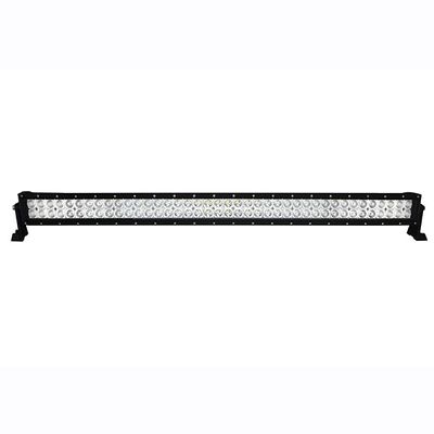 LED-Lichtleiste mit runden Lichtern in einem schwarzen Rahmen, ideal für Fahrzeuge oder den Außenbereich