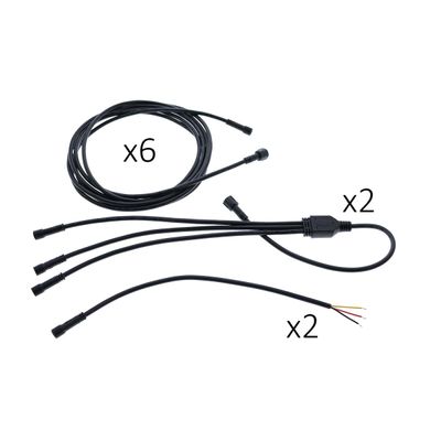Verbindungskabel und drahtlose Steuerung 6pcs 9W CCT led SPOTILLE