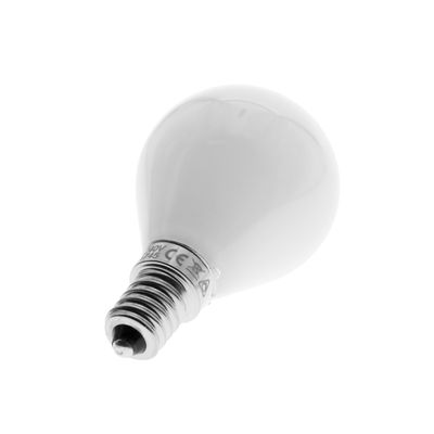 Glühbirne mit Schraubsockel auf weißem Sockel - energieeffiziente LED-Beleuchtungsoption in unserem Shop erhältlich.