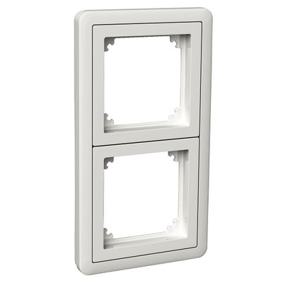 Schneider Exxact Combi Frame 2-teilig mit Adapter Weiß