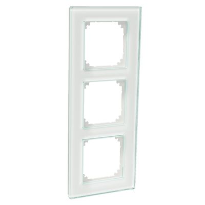 Schneider Exxact 3-teilig Rahmen Glas Massiv Weiß