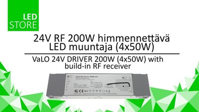24V RF dimmbarer LED-Transformator 200W für monochrome und CCT/RGB/RGB+W LED-Leuchten