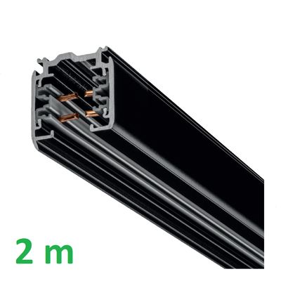 2m Stromschiene - XTS 4200-2, 3-Phasen-Schiene, Aufputzmontage, BLACK