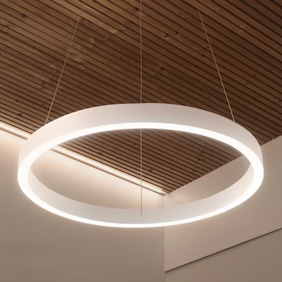 LED-SITENLEUCHTE HOOP, Farbtemperatur einstellbar, dimmbar, 25W+15W, CRI95, IP44, mattweiß