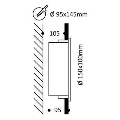 IN-WALL OUT 2, LED-Wandleuchte, 3W Wand/Vorbauleuchte IP55 Unboxing LedStore.fi