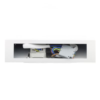 Flache Ecksteckdosenleiste für die Küche, 2 Steckdosen + USB-A und USB-C Ladeanschlüsse, weiß