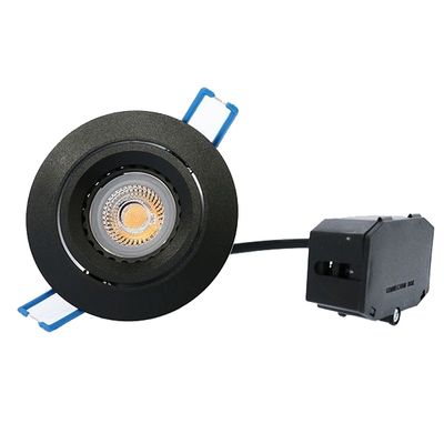 LED-Downlight - ModLed dimmbares Modul 7W, 230V mit gerichteter mattschwarzer Blende, CRI98