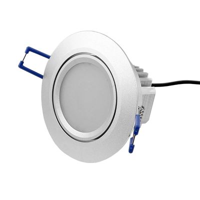 LED-Downlight - LIGHT 033, IP44, dimmbar und gerichtet 9W, matt silber, CRI97, 3000K