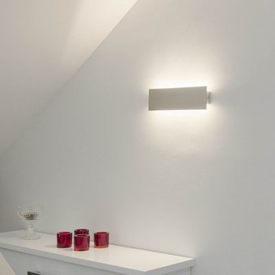 LED-WANDLEUCHTE - STRAIGHT 300, 3000K, 6,5W, CRI80, IP44, gebürstetes Aluminium LED-WANDLEUCHTE - STRAIGHT 300, 3000K, 6,5W, CRI80, IP44, gebürstetes Aluminium