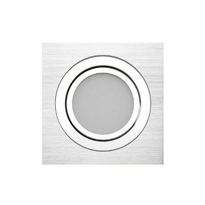 LED Downlight - KANTTI SQ033BR, CCT 2700-4000-5900K einstellbar, gerichtet, dimmbar 9W, Aluminium gebürstet, CRI91